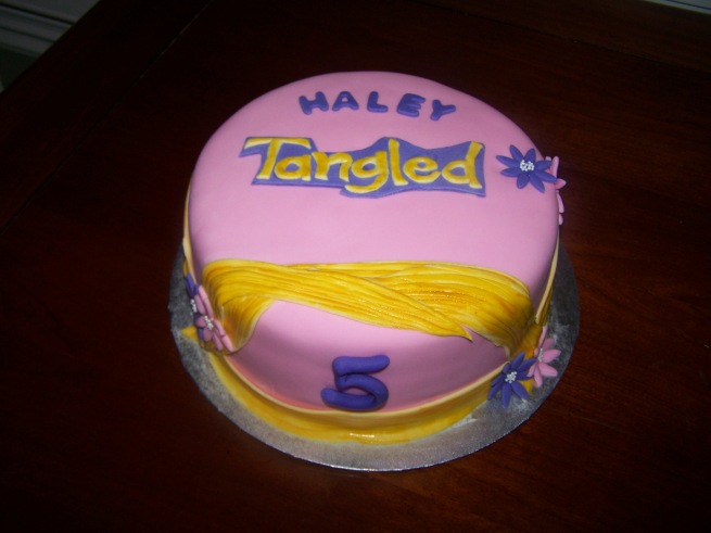 This was a copy of another Tangled cake I made a few months ago 
