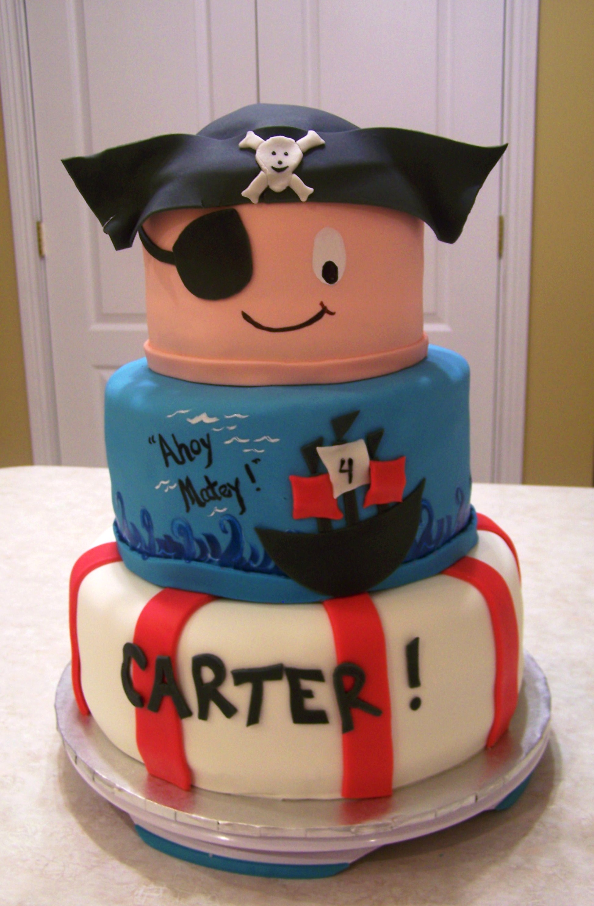 3 Tier Pirate Cake August 27